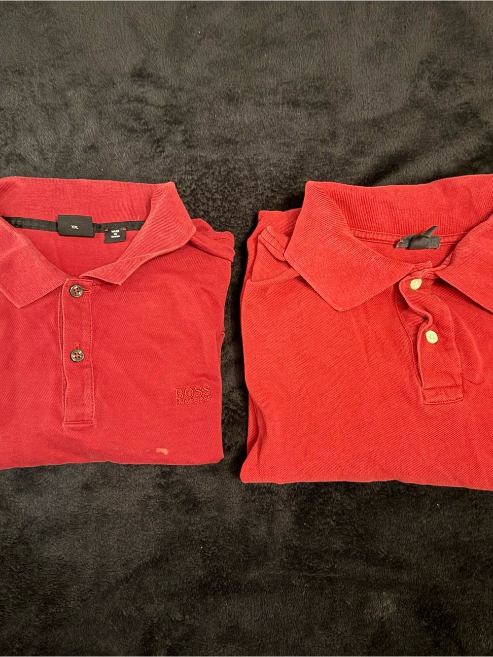 Boss Men's Red Polo Pair — Classic Short Sleeve Styles